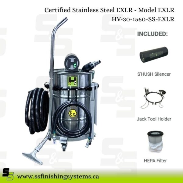 Hafcovac Certified Stainless Steel Vacuums EXLR