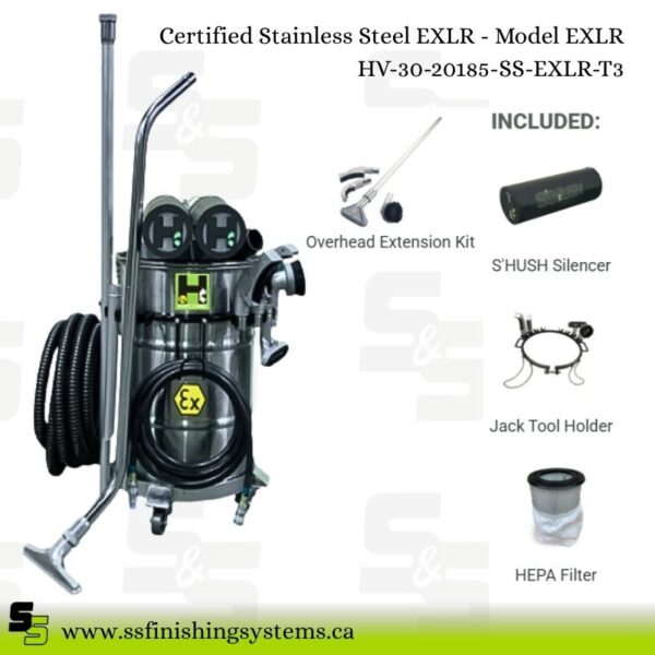Hafcovac Certified Stainless Steel Vacuums EXLR