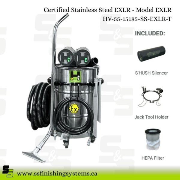 Hafcovac Certified Stainless Steel Vacuums EXLR