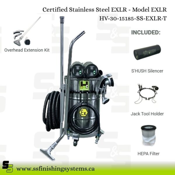 Hafcovac Certified Stainless Steel Vacuums EXLR